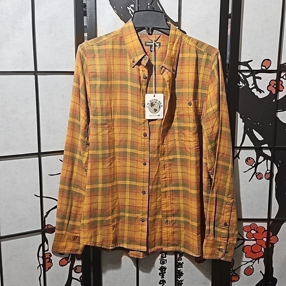 Toad&Co‎ Plaid Autumn Button Shirt Size Small NWT